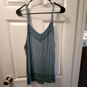 Medium bohemian embroidered tank top